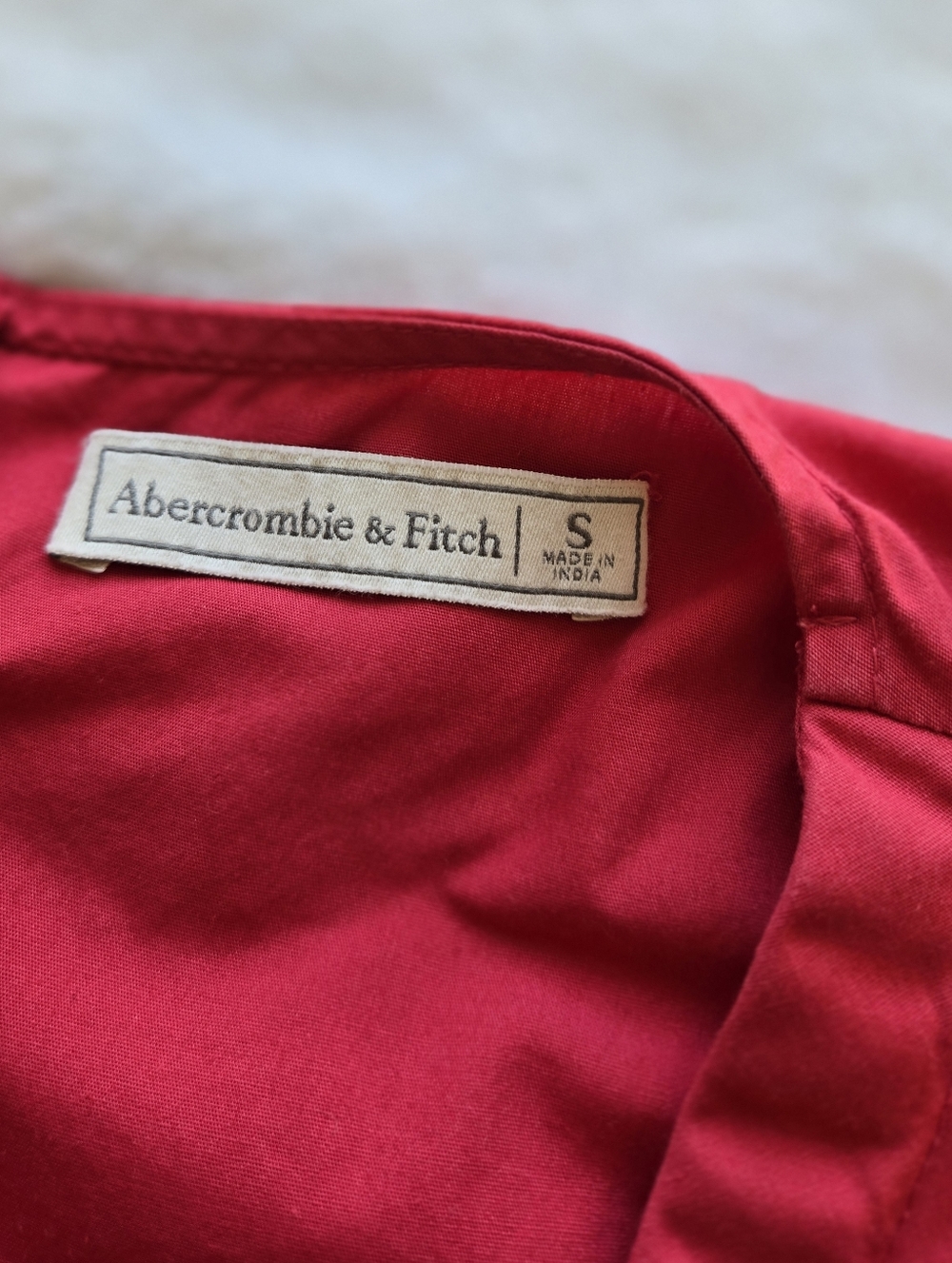 A&F Cotton Mini Dress bulging shoulders Princess Size S Pink Color Women's - Picture 5 of 11